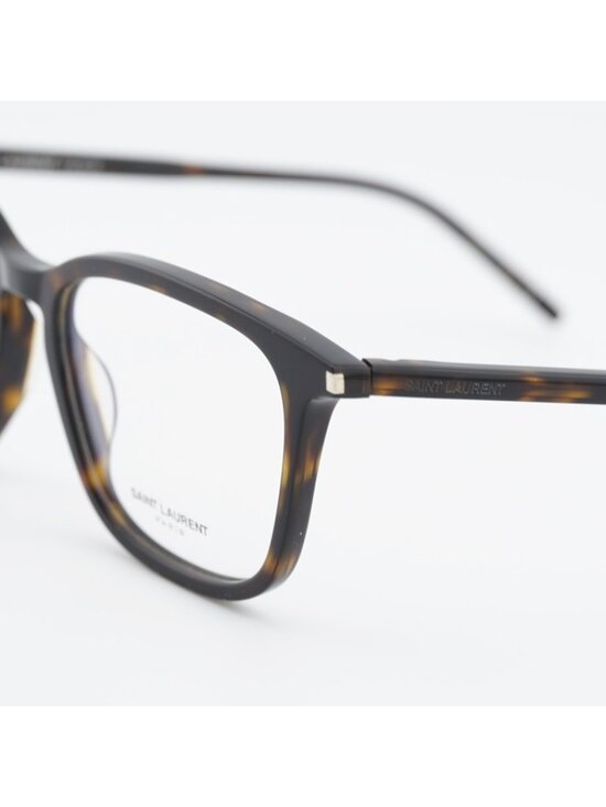 Saint Laurent SL479 002 Eyeglasses Havana 52mm Square Frame main image 8